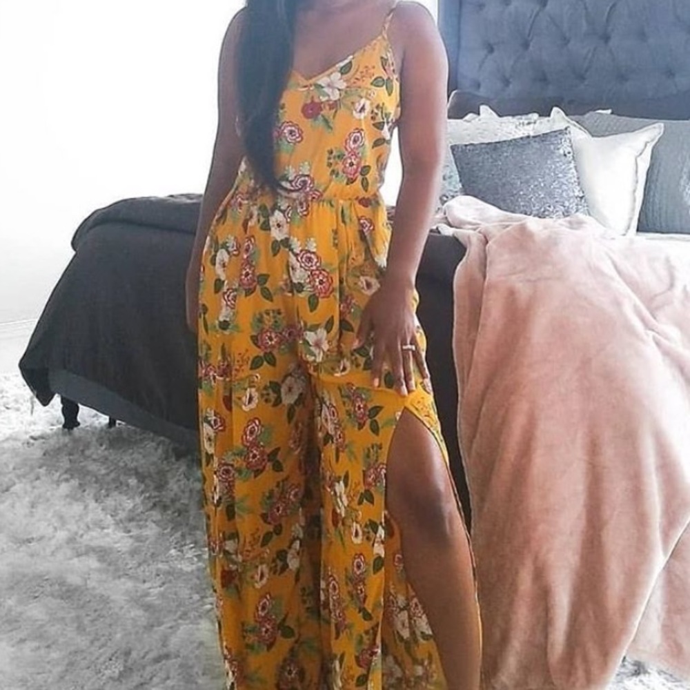 Peach Love Jumpsuit size large